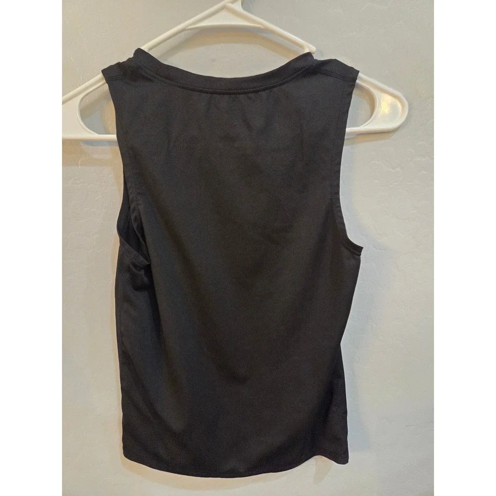 Black Sleeveless Performance Activewear Compression XL Athletic Training Shirt